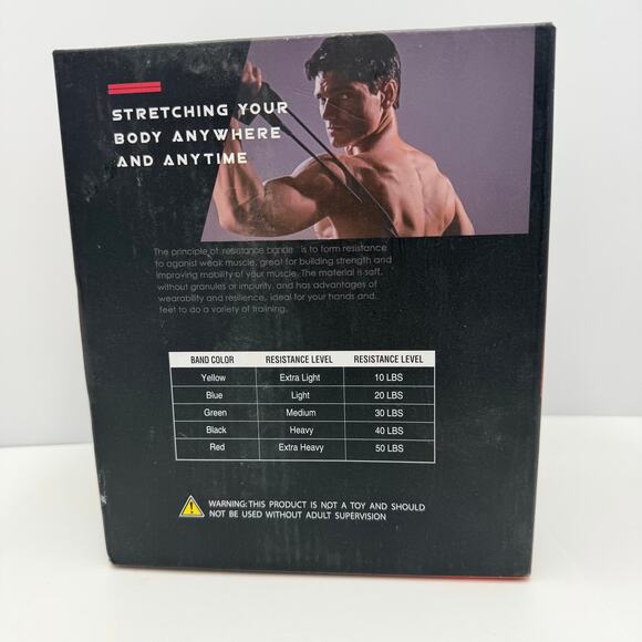 Whatafit Resistance Bands Therapy 11-piece Set Home Workouts AMZ-RB11 New - Picture 3 of 3